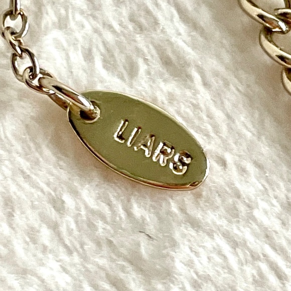 Beaded Multi Coloured Necklace/w Clear Crystals and Golden Chain - Picture 13 of 14